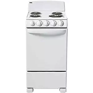 Danby 20-in. Electric Range with Coil Elements and 2.3-Cu. Ft. Oven Capacity in White
