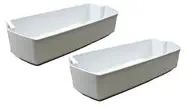 Edgewater Parts PS328468 (2 pack) Refrigerator Door Bins Compatible With Whirlpool Kenmore Sears Roper Refigerators