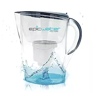 Epic Pure Water Filter Pitcher | Navy Blue | 3.5L | 100% BPA-Free | Removes Fluoride, Lead, Chromium 6, PFOS PFOA, Heavy Metals, Microorganisms, Pesticides, Chemicals, Industrial Pollutants & More
