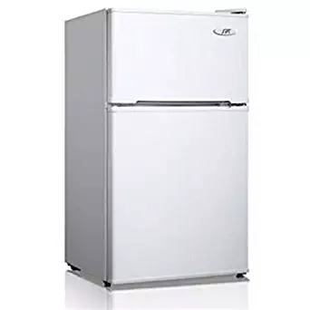 3.1 Cubic Foot Refrigerator with Top-Mount Freezer in White New Perfect Sturdy Classic Elegant Useful CHOOSEandBUY