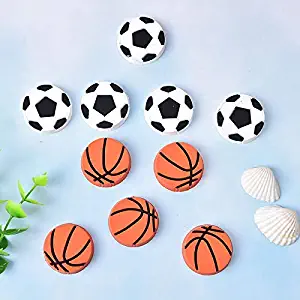 - 10pcs Soccer Basketball Fridge Magnet Gift Glass Note Holder Magnetic Refrigerator Stickers Home - Flag Travel Leapfrog Europe Kitchen Succulents Souvenirs Small Board St
