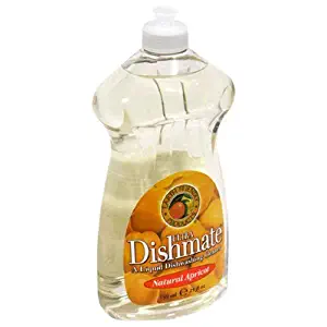 Earth Friendly Products Ultra Dishmate Natural Dishwashing Cleaner, Natural Apricot 25 fl oz (739 ml ( Multi-Pack) by Earth Friendly Products
