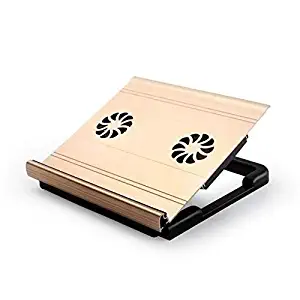 LMDC Quiet Laptop Cooler Cooling Pad Stand with 2 USB Powered Fans, 2000 RPM, Light 325 300 54mm
