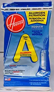 Hoover Filter Bags Type A Allergen Filtration 4010100A (3 Packs of 4) Total of 12 Bags