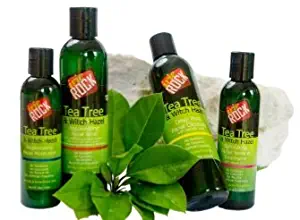 Irie Rock Tea Tree & Witch Hazel 4 Step Acne Treatment System- Great for Acne Prone and Oily Skin- For Men and Women