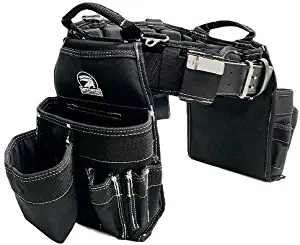 TradeGear MEDIUM 31-35" Carpenter’s Combo Belt & Bag – Strong & Durable Carpenter Tool Belt Designed for Optimum Comfort – Sufficient Carry Space for All Your Carpenter Tools – Partnered w/GatorBack