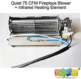 bbq factory Replacement Fireplace Fan Blower + Heating Element for Heat Surge Electric Fireplace