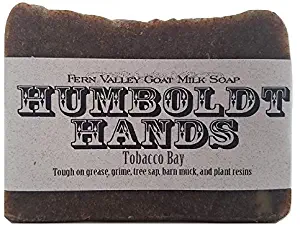 Humboldt Hands Tobacco Bay Soap for Working Hands, Rich Bergamot and Bay Leaf Fragrance, Aggressive Natural Cleaning for Gardeners, Mechanics, Piainters