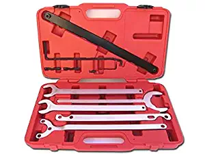 PMD Products Thin Profile Tools are Compatible with Repair and Replace of BMW Mercedes Fan Clutch and Water Pumps Set Includes 32mm 36mm 38mm 40mm 65mm Wrenches