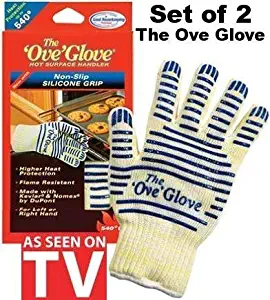 Yuns Quality Ove Glove Hot Surface Handler,oven Mitt (Set of 2),2 Pack,flame Resistant,as Seen on Tv Shop