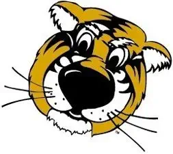 3 inch Truman The Tiger Decal MU University of Missouri Mizzou Tigers M Logo MO Removable Wall Sticker Art NCAA Home Room Decor 3 by 2 1/2 inches