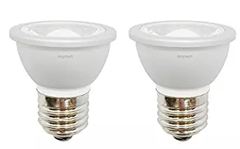 2-LED Light Bulbs HR16 120V E27 MR-16 JDR C Hood Lamp Short Neck E26 (Warm White)