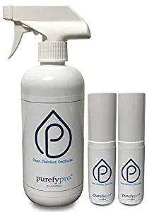 Purefypro Disinfectant Deep Cleaning Spray Set - Kills 99.9999% Norovirus, Flu Virus and Drug Resistant Germs. No Rinse, No Residue.