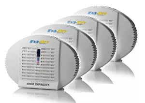 Eva-dry E-500 High Capacity Renewable Wireless Mini Dehumidifier - 4 Pack - Fight dampness in boats, safes, RVs and BIG close