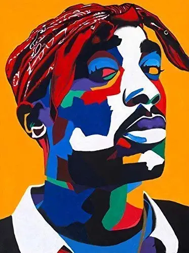 Vakseen Art - Changed Man - 2pac Art - Tupac Shakur Portrait - Limited Edition Giclee Art Print & Framed Pop Art for Wall Decor