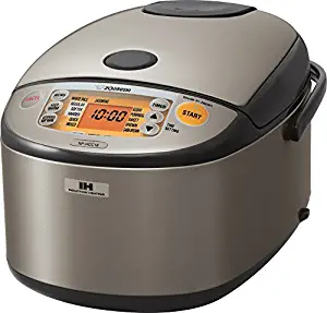 Zojirushi NP-HCC18XH Induction Heating System Rice Cooker and Warmer, 1.8 L, Stainless Dark Gray (Renewed)