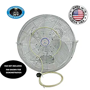 Fan Mist Kit- Outdoor Cooling Fan Misting System- Do It Yourself Misting System- Made in USA with Brass/Stainless Steel Nozzles