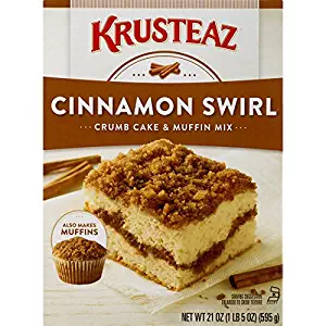 Krusteaz Cinnamon Swirl Crumb Cake and Muffin Mix, 21 Ounce