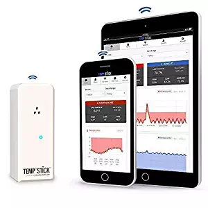 Temp Stick Wireless Remote Temperature & Humidity Sensor. Connects directly to WiFi. Free 24/7 Monitoring, Alerts & Historical Data. Free iPhone/Android Apps, Monitor from anywhere, anytime! - White
