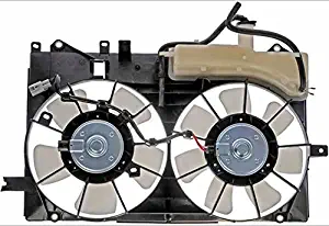 Dual Radiator and Condenser Fan Assembly - Cooling Direct For/Fit TO3117100 04-09 Toyota Prius 5 Blade