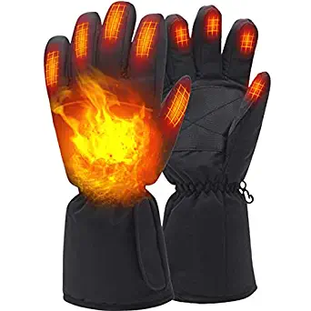 MMlove Electric Heated Gloves, Fishing Warm Gloves Winter Thermal Heating Gloves
