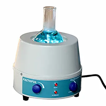 FAITHFUL Analog Magnetic Stirrer Heating Mantle 1000ml, 100~1400rpm, 350W, Max 450℃(842℉)