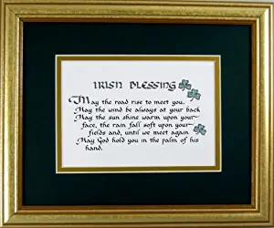 McDarlins Calligraphy Irish Blessing Saying Home Decor Wall Hanging Framed