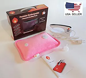 Rechargeable Portable Heat Pad/Pack (Soft Pink)