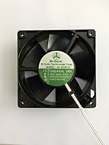 ueBEST AC axial Fan 4E-230BW, All Metal, high Wind, high air Pressure Cooling Fan,220V AC 120mm by 120mm by 38mm High Speed