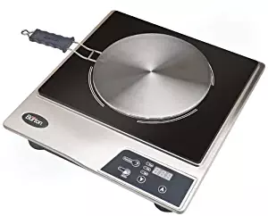 Max Burton 6050 Induction Cooktop, Stainless Steel and Black