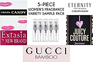 Women's 5-Piece Fragrance Variety Sample Pack (5x3ml) (Variety C)