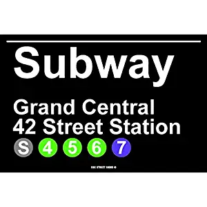 Subway Grand Central 42 Street Station NYC Aluminum Tin Metal Poster Sign Wall Decor 12x18