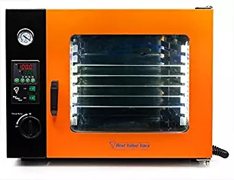 Best Value Vacs- 1.9CF ECO Vacuum and Degassing Oven - 4 Wall Heating, LED Display, LED's - 5 Shelves Standard …