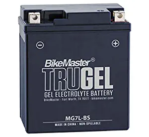 BikeMaster TruGel Battery MG7L-BS for Kawasaki EX250 Ninja 250R 1995-2007