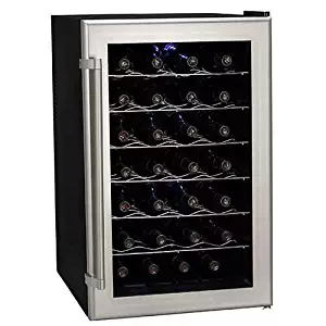 Koldfront TWR282S 28 Bottle Ultra Capacity Thermoelectric Wine Cooler - Platinum