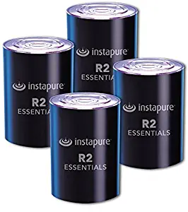 Instapure ESSENTIALS Replacement Filter 4-Pack (R2C, R2) Certified to ANSI/NSF 42, fits Instapure F2 ESSENTIALS & F5 COMPLETE Tap Water Filtration Systems