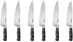 Cuisinart C77TR-CF-25 8-Inch Triple Rivet Collection Chef Knife Bundle of 6