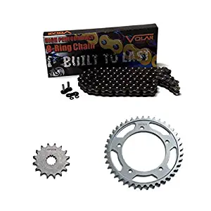 Volar O-Ring Chain and Sprocket Kit - Black for 2006-2007 Kawasaki Ninja ZX10R