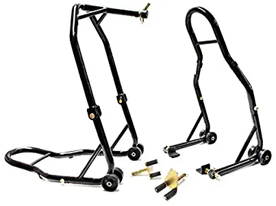 Venom Motorcycle Front+Rear Headlift Dual Lift Stand For Buell XB9/XB12 (All Years)