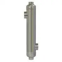 AB 316L Stainless Steel Pool Heat Exchanger 85k Btu, Opposite Sides Better for chlorinated Water Swimming Pool/Outdoor Wood Boiler/Spa/Solar/Hydronic-Heating Applications