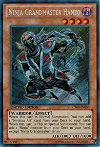 Yu-Gi-Oh! - Ninja Grandmaster Hanzo (CT09-EN003) - 2012 Collectors Tins - Limited Edition - Secret Rare