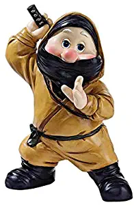 Garden Gnome Statue - Far East Garden Fighters Ninja - Lawn Gnome