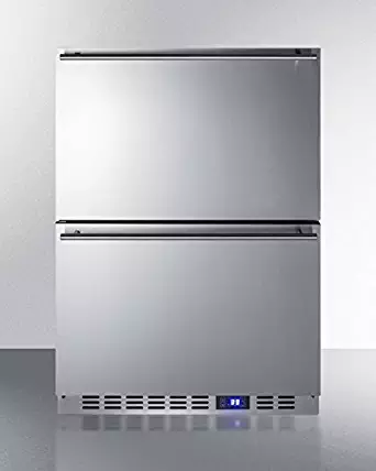 Summit SPR627OS2D Built-in Drawer Refrigerator, Stainless Steel