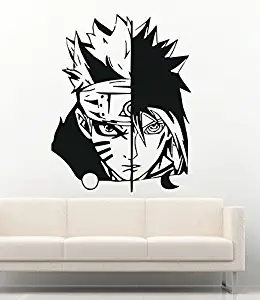 Anime Wall Decal For Boys Girls Naruto Cartoon Ninja Warrior Manga Hentai Vinyl Stickers Mural MK2012