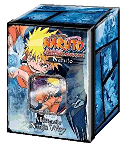 Naruto 2007 CCG Ultimate Ninja Way Collectors Tin - Blue (Includes 5 Booster Packs, 1 Exclusive Platinum Card & 1 Sneak Peak Pack)