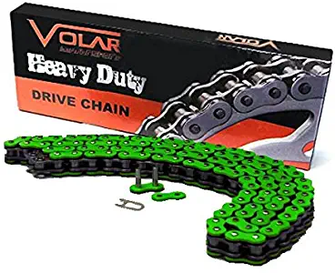 Volar Heavy Duty Non Oring Chain - Green for 1988-2012 Kawasaki Ninja 250R EX250