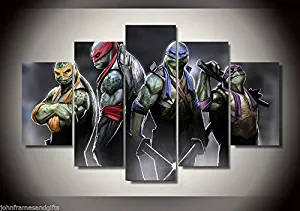 Ninja Turtles Canvas Print decor in 5 pieces