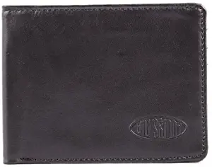 Big Skinny Men's Slimline Leather Bi-Fold Slim Wallet, Holds Up to 25 Cards