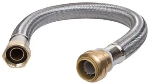 SharkBite U3088FLEX18LF Flexible Water Heater Connector, 3/4-Inch x 3/4-Inch x 18-Inch length (Renewed)