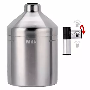 KRUPS XS6000 Auto Cappuccino Milk Frothing System in Stainless Steel for KRUPS EA82 Espressaria Full Automatic Machine, Silver